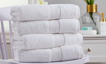 Spa Collection 100% Cotton Zero-Twist Bath Sheet or Bath Towel Set (4-Piece)