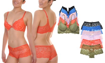 Matching Floral Lace Bras or Panties (6-Pack)