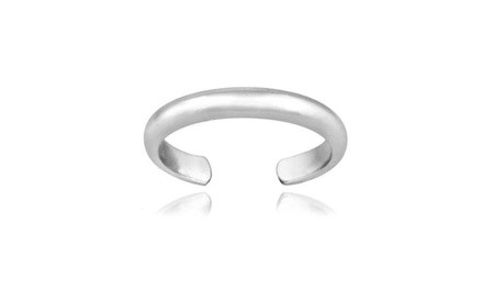 Sterling Silver Beautiful Polished Toe Ring