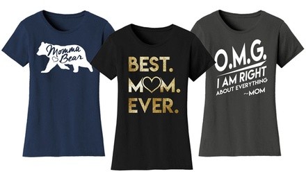 Women's Mother's Day T-Shirt. Plus Sizes Available.