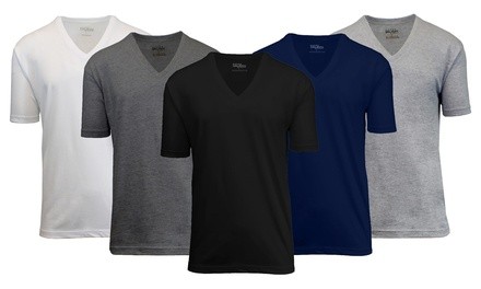 Galaxy By Harvic Men's Egyptian Cotton V-Neck Undershirts (6-Pack; S-2XL)