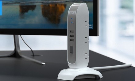 One Power 5-Outlet Power Tower with 3 USB Ports