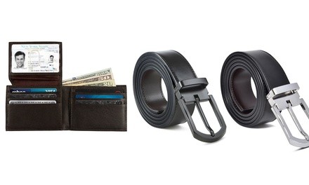 Father's Day Special Genuine Leather Belt and Wallet Set