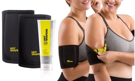 Plus-Size Sauna Arm Wraps and Anti-Cellulite Toning Gel