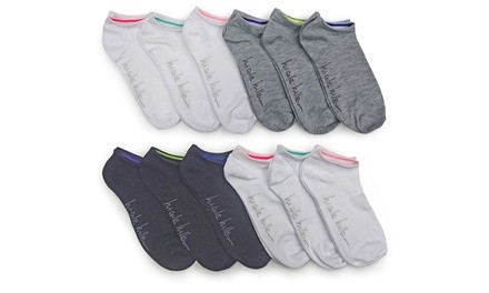 Nicole Miller Women's No-Show Socks (12-Pairs)