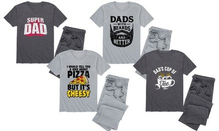 Men's Super Dad & Dad Joke Father's Day Pajama Sets (S-2XL) 
