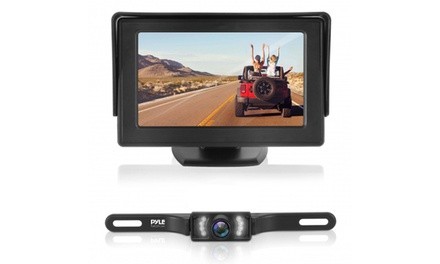 Pyle PLCM4585WIR Backup Camera & Video Monitor System with 4.3