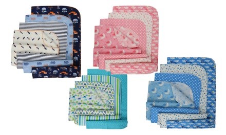 Kiddo 100% Cotton Receiving Newborn Blankets (4-Pack)