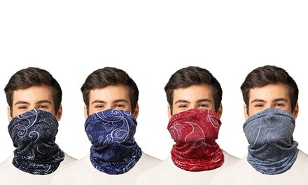 Breathable Washable Face Mask Stretchable Neck Bandanas (3-Pack)