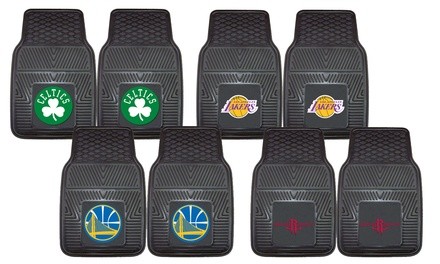 NBA Heavy-Duty Vinyl Car Mat Set (2-Piece)