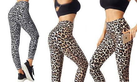 Leo Rosi Women's Leopard Print Leggings