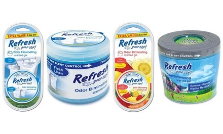 Refresh Your Car! Gel Can Scents Air Fresheners (4 Pack)