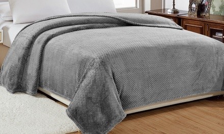 Luxury Home Oversized Moisture-Wicking Plush Popcorn Blanket