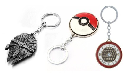 Novelty Star Wars, Star Trek, and Superhero Keychains