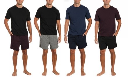 Twin Boat Men's Knit Short and T-Shirt Pajama Set