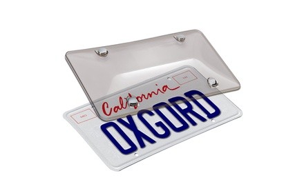 OxGord Tinted License Plate Covers (2-Pack)