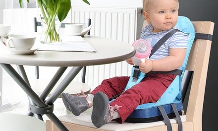 iMounTEK Foldable Baby Dining Booster Seat Cushion with Adjustable Fixing Belt