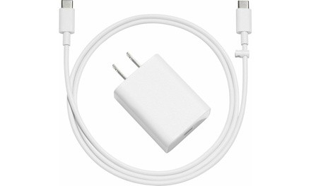 Google Pixel Charger 18W Wall Adapter with USB-C to USB-C Cable 