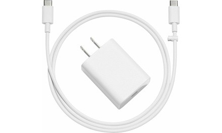 Google Pixel Charger 18W Wall Adapter with USB-C to USB-C Cable 