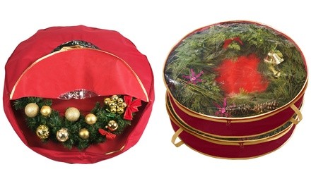 Holiday Wreath Storage Bag (1- or 2-Pack) 