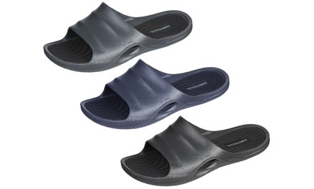 J. Fiallo Men's Slide Beach Sandals