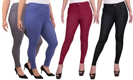 Women's Stretchy Jeggings in Cotton Blend. Plus Sizes Available.