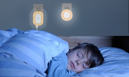 Aduro PowerLite Dual USB Charger and Night Light (1- or 2-Pack)