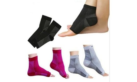 3Pairs Compression Foot Sleeve Ankle Support Socks Plantar Fasciitis Pain Relief