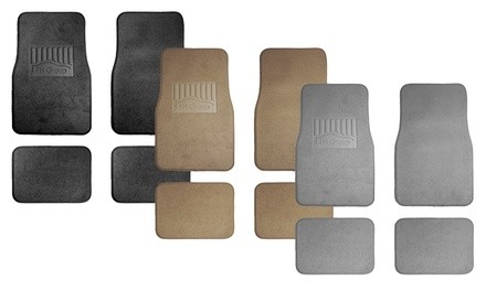 Anti-skid Universal Premium Carpet Car Floor Mats with Heel Pad