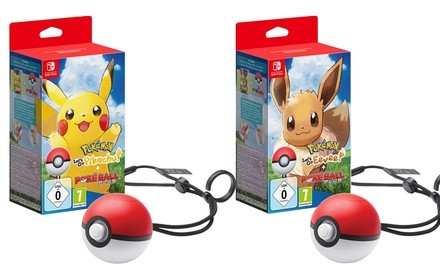 Nintendo Poke Ball with Pokemon: Let's Go Pikachu or Let's Go Eevee