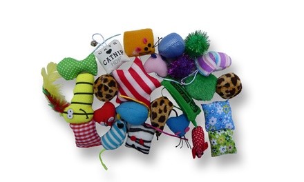 Grab bag CATNIP 24 pieces cat toys bag