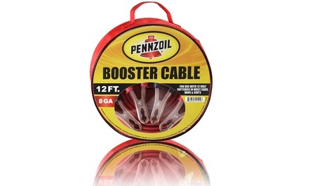 Pennzoil Battery Booster Jumper Cables with Travel Storage Bag