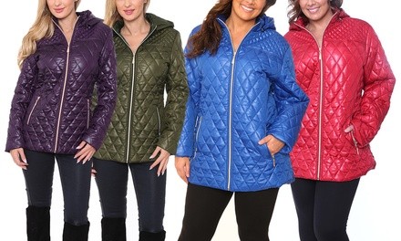 Women's Puffer Coat. Plus Sizes Available.