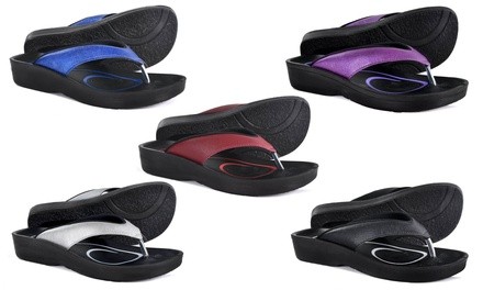 Aerothotic by Aerosoft Women's Comfortable Glossy Thong Sandals