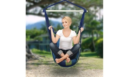 Sorbus Hanging Rope Hammock Chair Swing Seat 