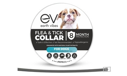 Earth Vibes Natural Flea and Tick Collar For Dogs 