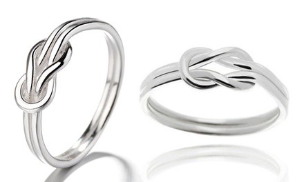 Classic Sterling Silver Love Knot Ring by Amy & Annette