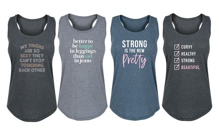 Instant Message Women's Body Positive Tanks. Plus Sizes Available