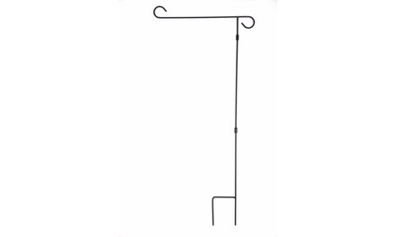 Garden Flag Holder & Yard Flag Stand (3-piece Set) Heavy-Duty Iron Easy Assembly