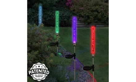 Solar Bubble Stick Garden Stakes - Set of 2