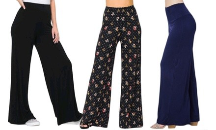 EVELIE Women's Palazzo Pants (Plus Sizes Available)