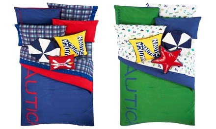 Nautica Cotton Down-Alternative Kid's Colorblock Comforter Set