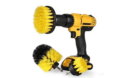 All Purpose Power Scrubber Drill Cleaning Brush Kit (3-Piece)