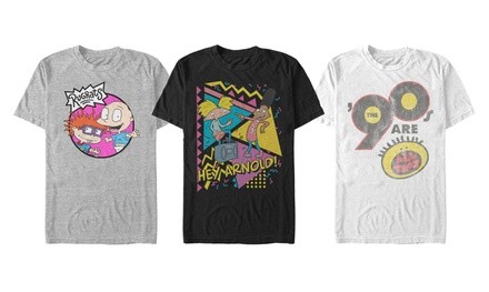 Nickelodeon Men's 90's Cartoon Throwback Tees (S-5XL)