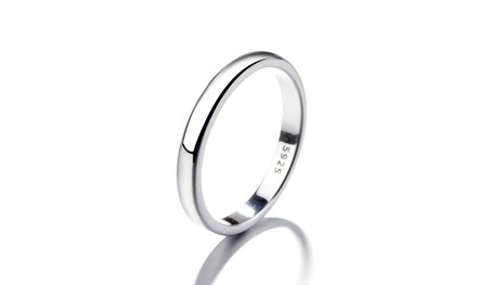 Sterling Silver Wedding Band 