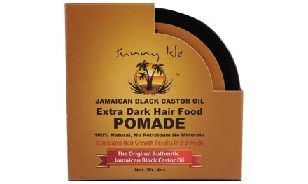 Sunny Isle Jamaican Black Castor Oil Hair Food Pomade 4 Oz. (1-, 2-, or 3-Pack)