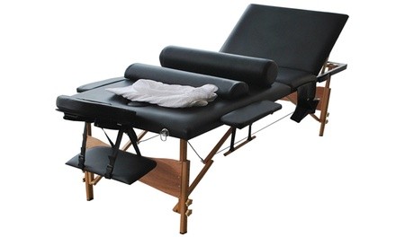 3-Fold Portable Massage Table with Accessories (8-Piece)