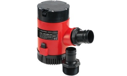 JOHNSON PUMPS 40084 HD Bilge Pump, 4000GPH, 24V, No Switch