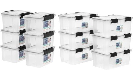 IRIS Weathertight Heavy Duty Clear Storage Boxes