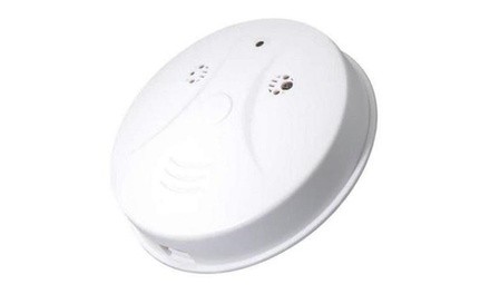 Smoke Detector with Hidden HD Camera, Built-in Microphone, and LED indicator